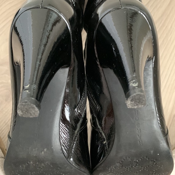 HARSON Stylish Patent Leather High Heel Boots - Picture 3 of 6